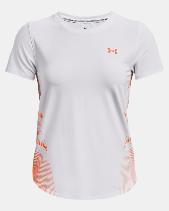 Women's UA Iso-Chill Laser T-Shirt, White, pdpMainDesktop image number 5